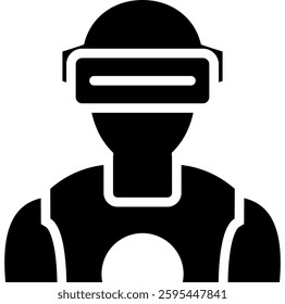 Cyborg Icon Element For Design