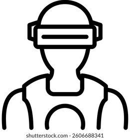 Cyborg Icon Element For Design