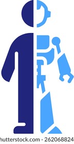Cyborg Icon Element For Design