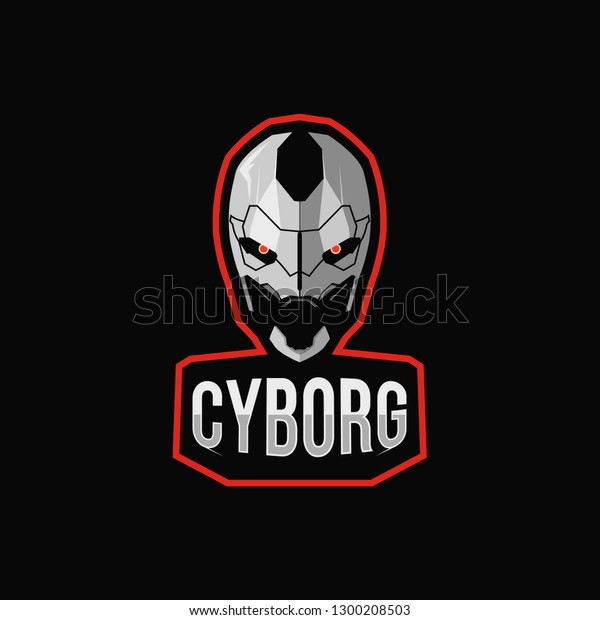 Cyborg Logo Mascot E Sport Style Stock Vector Royalty Free