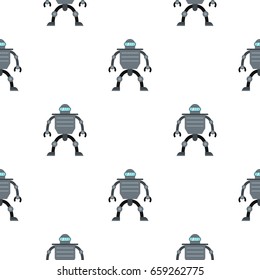 Cyborg robot pattern seamless for any design vector illustration