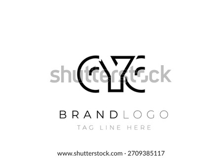 CYC abstract letter logo design. Modern Business Logo Design With Abstract Typography and Contemporary Style