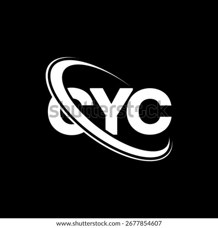 CYC logo. CYC letter. CYC letter logo design. Initials CY C logo linked with circle and uppercase monogram logo. CYC typography for technology, business and real estate brand.