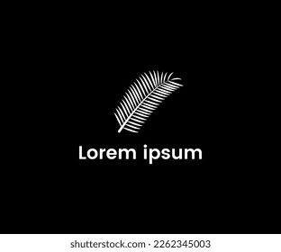 cycas tree leaf vector logo templet.