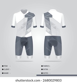 Ciclismo Traje de carreras de diseño azul oscuro
