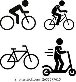 cycle abstract shiloutee design with white background 
