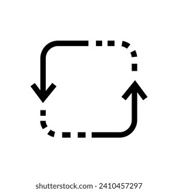 Cycle arrow icon vector template