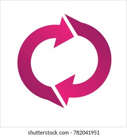 Cycle arrow logo design template