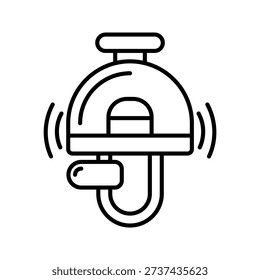 Cycle Bell Editable and fully layered vector icon