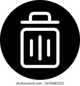 Design de ícone preto moderno do Cycle Bin