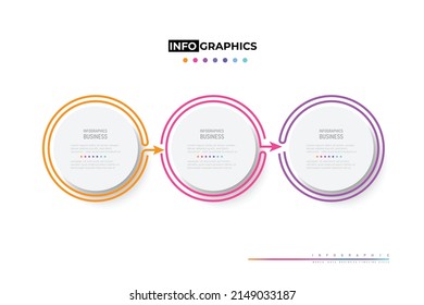Cycle Business design arrow template Timeline business planning process with options, steps. Vector illustration. use for presentation and web design organization with Pastel colors