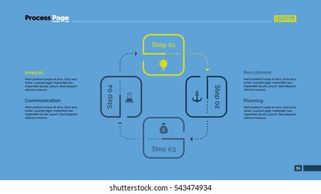 Cycle business diagram slide template