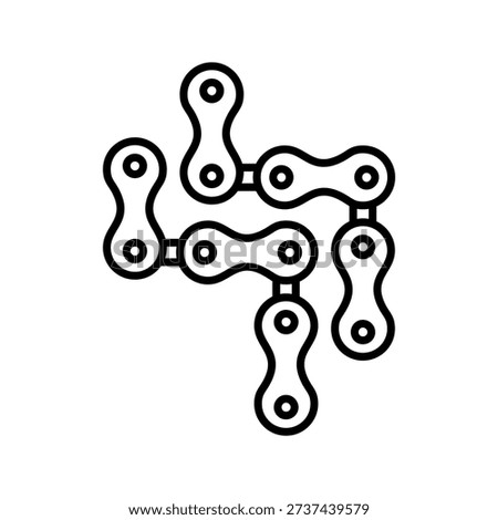Cycle Chain Editable and fully layered vector icon
