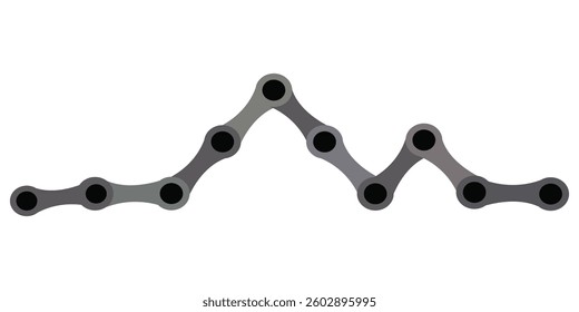 cycle chain link vector illustration