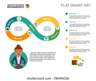 Cycle Chart with Five Options Template