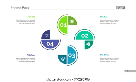 Cycle Chart with Four Elements Template