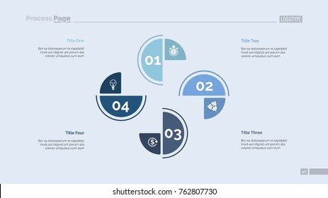 Cycle Chart with Four Elements Template
