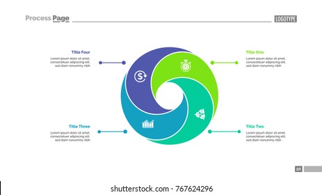 Cycle Chart with Four Elements Template