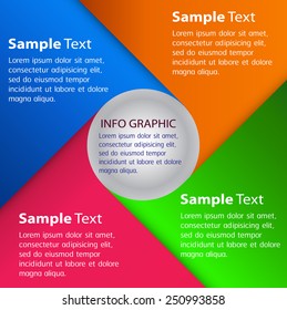 cycle colorful modern text box template for website computer graphic and internet, numbers. 