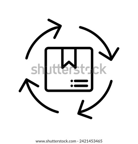 cycle counting icon with white background vector stock illustration