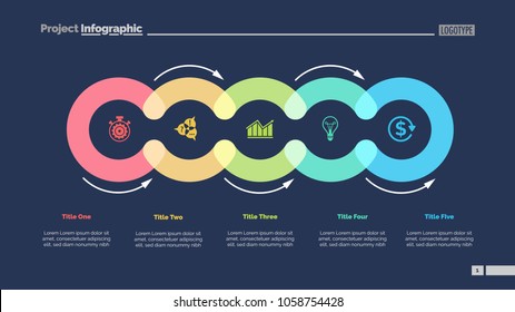 Cycle Diagram Five Elements Circular Infographics Stock Vector (Royalty ...