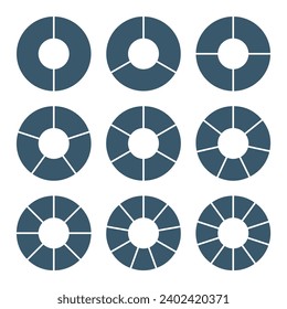 Gráfico circular de diagrama de ciclo, plantilla infográfica