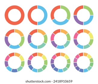 Gráfico circular de diagrama de ciclo, plantilla infográfica