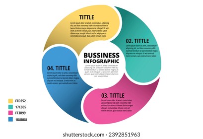 Cycle flow chart, steps infographic, diagram for presentation template