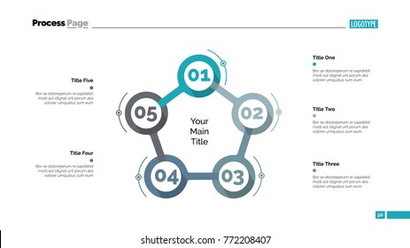 Cycle Flowchart Five Elements Step Diagram Stock Vector (Royalty Free ...