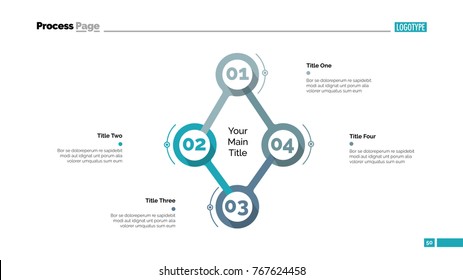 Cycle Flowchart Four Elements Step Diagram Stock Vector (Royalty Free ...