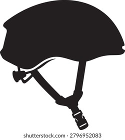Cycle helmet profile, safety gear icon, protective headwear.