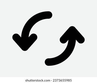 Cycle Icon Arrow Pointer Refresh Round Circle Again Repeat Rewind Replay Reset Loop Recycle Black White Shape Line Outline Sign Symbol EPS Vector