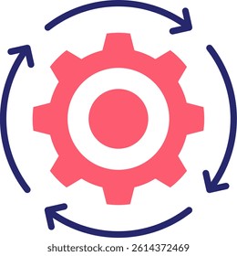 Cycle Icon Fill Vector Illustration