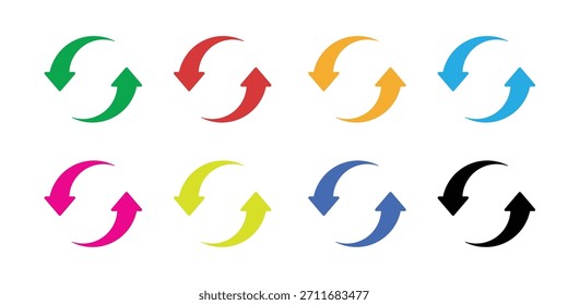 Conjunto de iconos de re cycle Ilustración vectorial