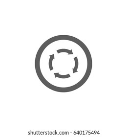 Cycle Icon in trendy flat style isolated on white background. Award symbol for your web site design, logo, app, UI. Vector illustration, EPS10.
