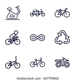 Cycle icons set.  