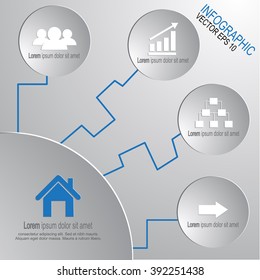 cycle info graphic vector