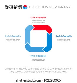 Cycle infographics template 3