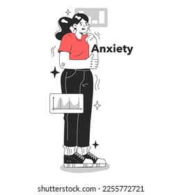 Cycle of investor emotions. Anxiety of character throughout the cycle in share market. Emotional roller coaster of investing. Flat vector illustration