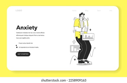 Cycle of investor emotions web banner or landing page. Anxiety of character throughout the cycle in share market. Emotional roller coaster of investing. Flat vector illustration