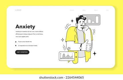 Cycle of investor emotions web banner or landing page. Anxiety of character throughout the cycle in share market. Emotional roller coaster of investing. Flat vector illustration