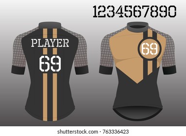 Cycle jersey design for cyclist
,Cycling shirt,cyclist shirt sport wear for fashion and number with vector illustration agile and strength Concept.