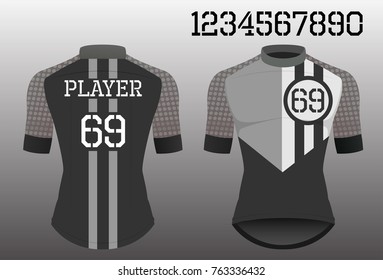 Cycle jersey design for cyclist
,Cycling shirt,cyclist shirt sport wear for fashion and number with vector illustration agile and strength Concept.