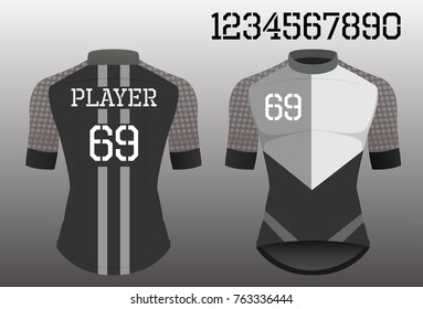 Cycle jersey design for cyclist
,Cycling shirt,cyclist shirt sport wear for fashion and number with vector illustration agile and strength Concept.