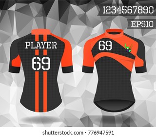 cycle jersey,cycling suit,cyclist shirt sport wear protection equipment vector illustration.
