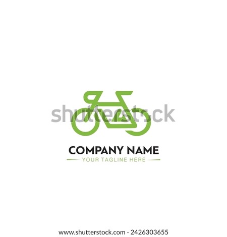 Cycle Logo Design Vector Illustration, Bee Cycle Logo Template Minimal Logo.