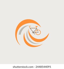 Fahrradlogo Vektorillustration Fahrrad, Transport, Fahrrad, Fahrt, Icon.