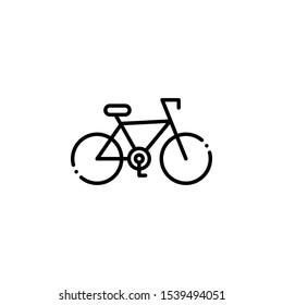 Cycle outline icon. travel and tourism Illustration style.