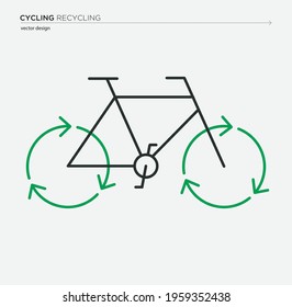 Cycle Recycle, ecological vector design