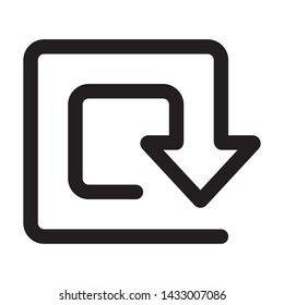 cycle, recycle, refresh - minimal line web icon. simple vector illustration. concept for infographic, website or app.